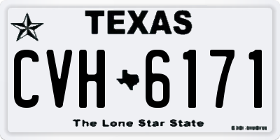 TX license plate CVH6171