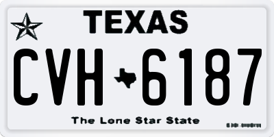 TX license plate CVH6187
