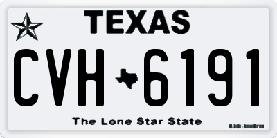 TX license plate CVH6191