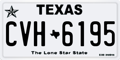 TX license plate CVH6195