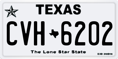 TX license plate CVH6202