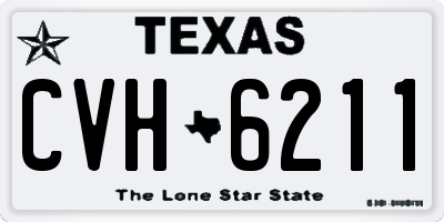TX license plate CVH6211
