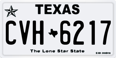 TX license plate CVH6217