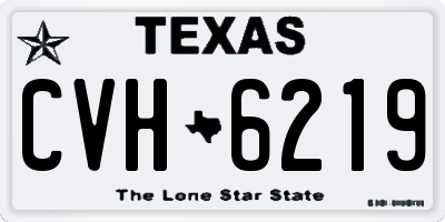 TX license plate CVH6219