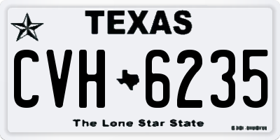 TX license plate CVH6235