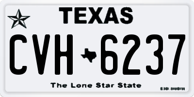 TX license plate CVH6237