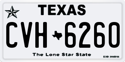 TX license plate CVH6260