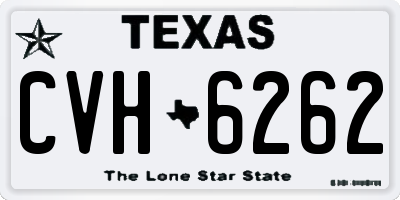 TX license plate CVH6262