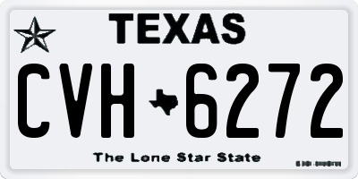 TX license plate CVH6272