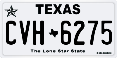 TX license plate CVH6275