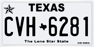 TX license plate CVH6281