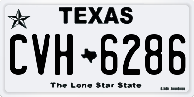 TX license plate CVH6286