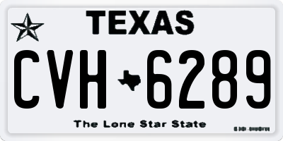 TX license plate CVH6289