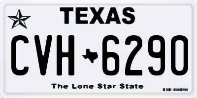 TX license plate CVH6290