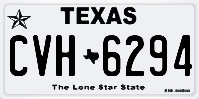 TX license plate CVH6294