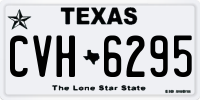 TX license plate CVH6295