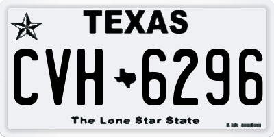 TX license plate CVH6296