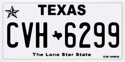TX license plate CVH6299