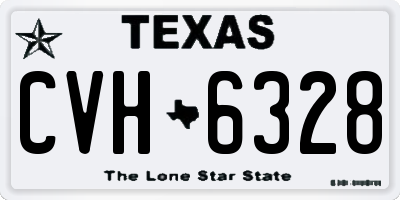 TX license plate CVH6328