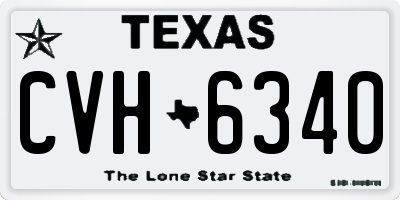 TX license plate CVH6340