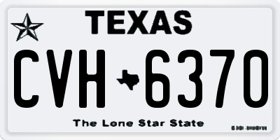 TX license plate CVH6370