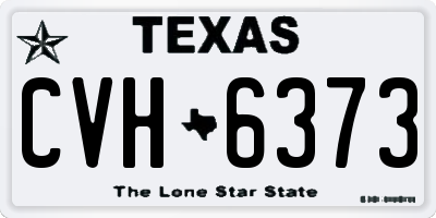 TX license plate CVH6373
