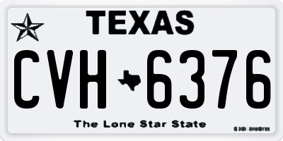 TX license plate CVH6376