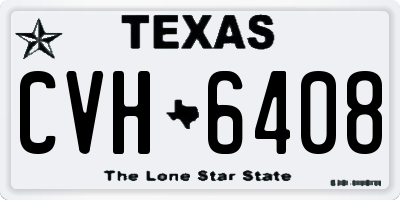 TX license plate CVH6408