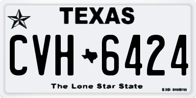 TX license plate CVH6424