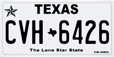 TX license plate CVH6426