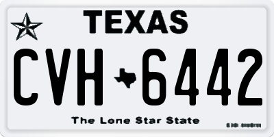 TX license plate CVH6442