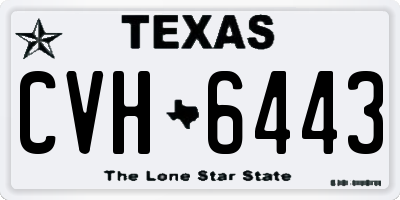 TX license plate CVH6443