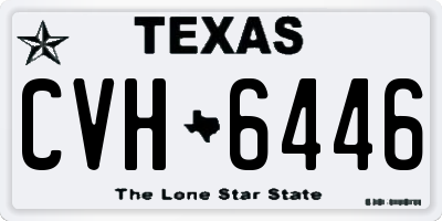 TX license plate CVH6446