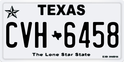 TX license plate CVH6458