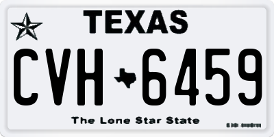 TX license plate CVH6459