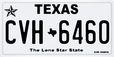 TX license plate CVH6460