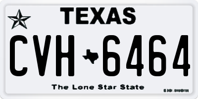 TX license plate CVH6464