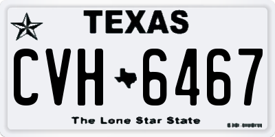 TX license plate CVH6467