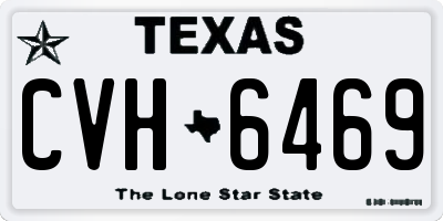 TX license plate CVH6469