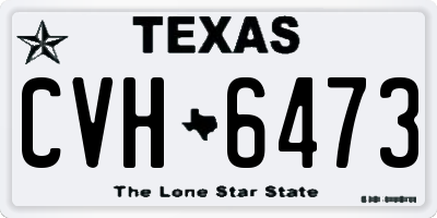TX license plate CVH6473