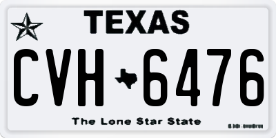 TX license plate CVH6476