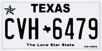 TX license plate CVH6479