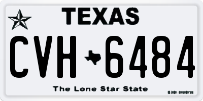 TX license plate CVH6484