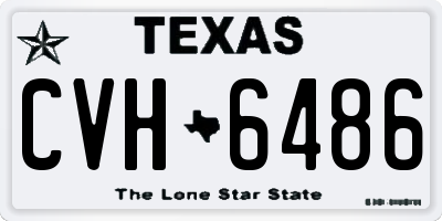 TX license plate CVH6486