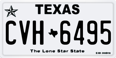 TX license plate CVH6495