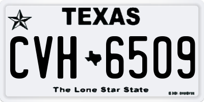 TX license plate CVH6509