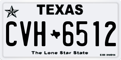 TX license plate CVH6512