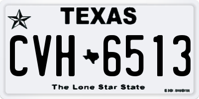 TX license plate CVH6513