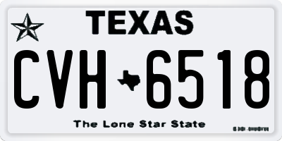 TX license plate CVH6518