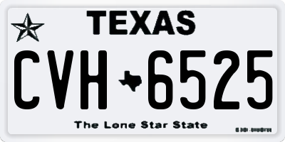 TX license plate CVH6525